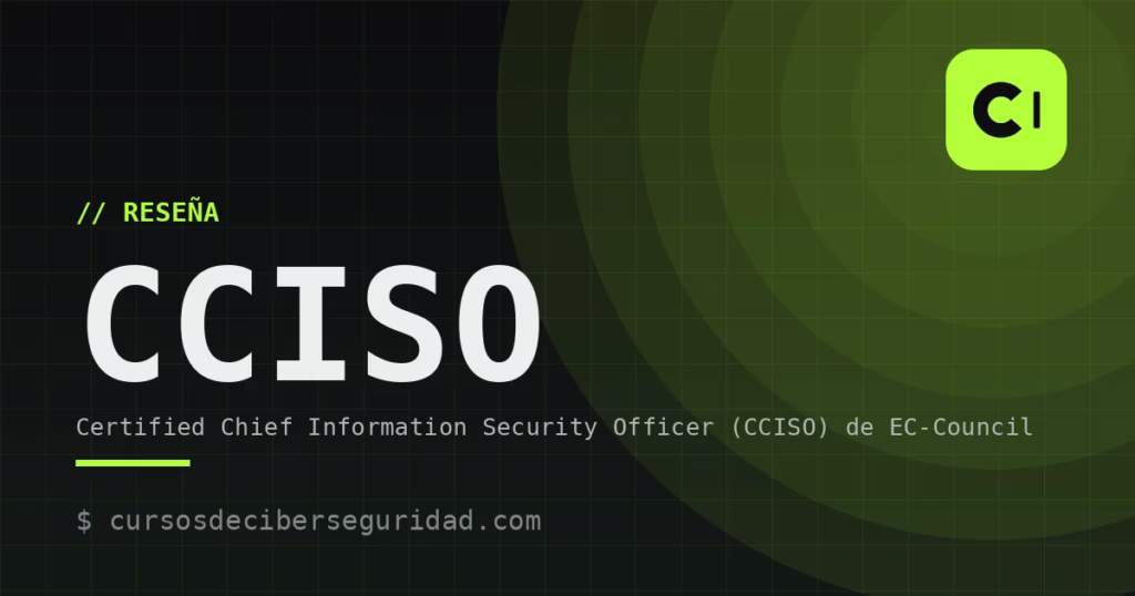 Certified Chief Information Security Officer (CCISO) de EC-Council