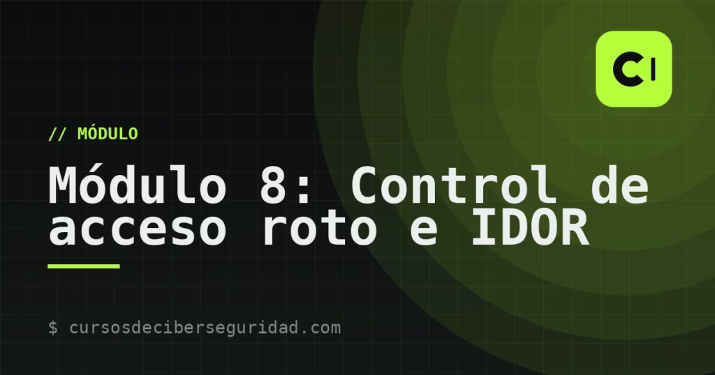 Módulo 8: Control de acceso roto e IDOR