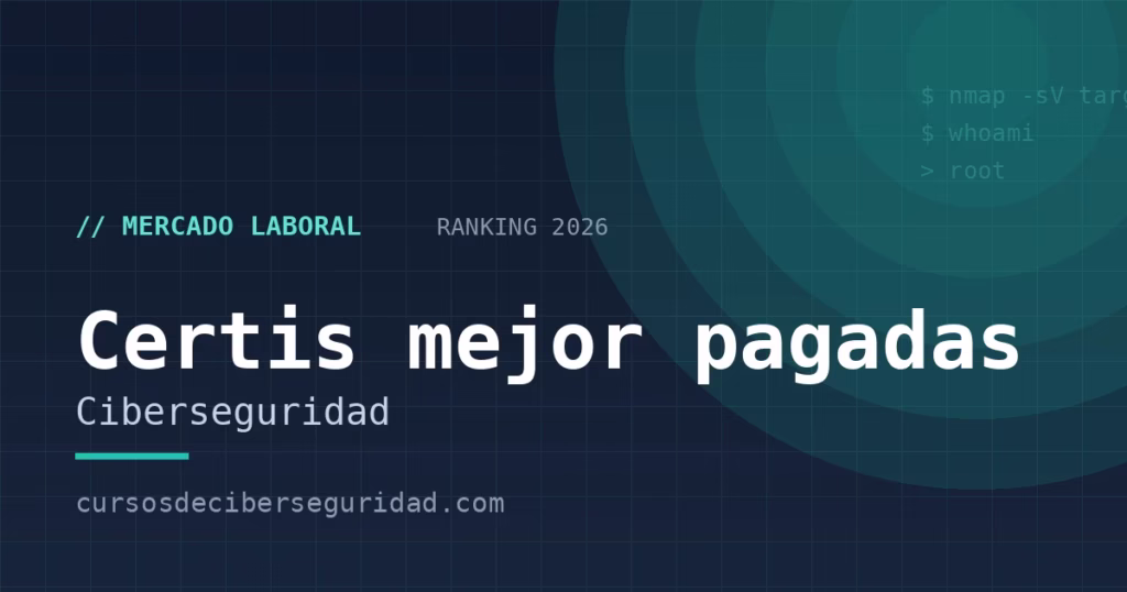 Certificaciones de ciberseguridad mejor pagadas (2026)