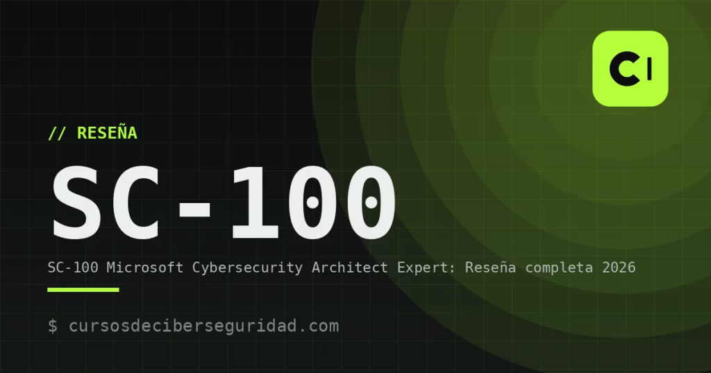 SC-100 Microsoft Cybersecurity Architect Expert: Reseña completa 2026