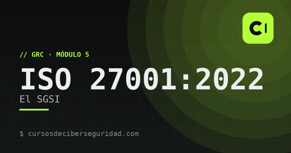 Módulo 5: ISO/IEC 27001:2022 — el estándar y el SGSI