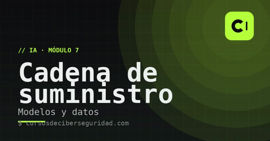 Módulo 7: Cadena de suministro de modelos y datos