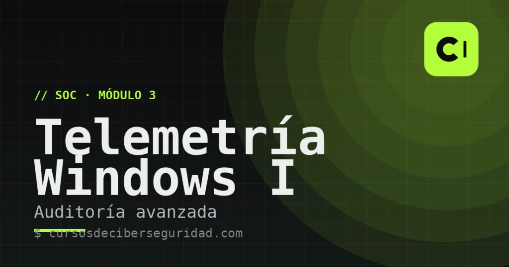 Módulo 3: Telemetría de Windows I — política de auditoría avanzada